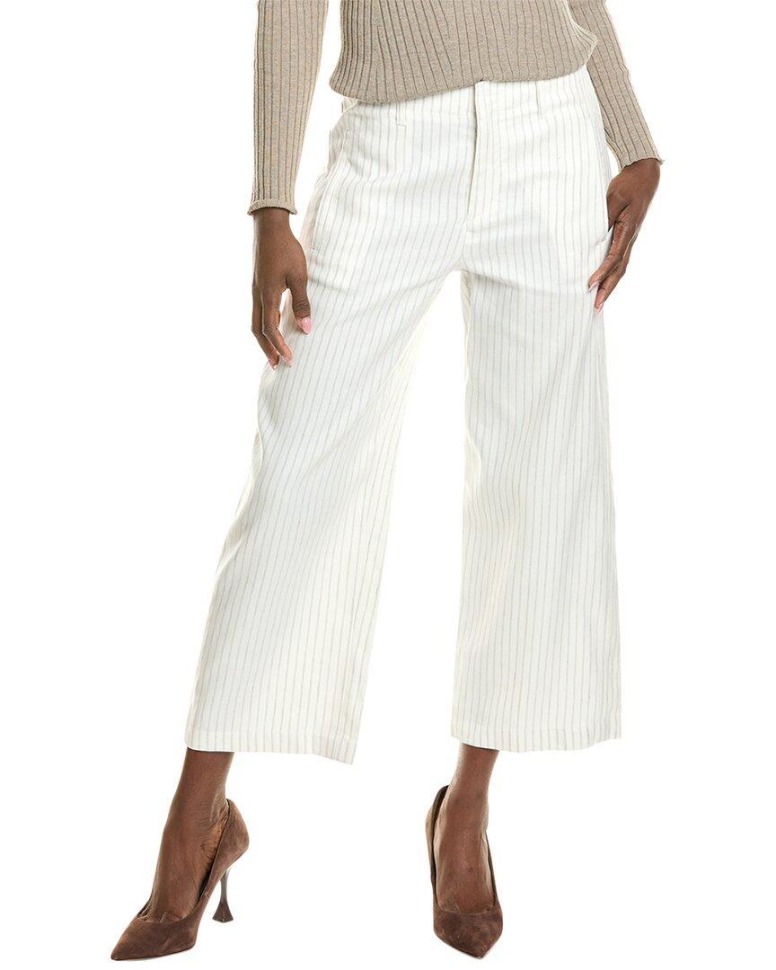 RAG & BONE Dylan Cropped Linen-blend Pant In White Product Image