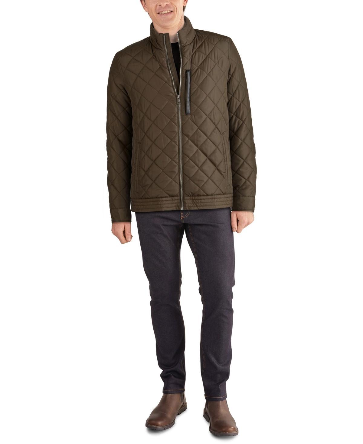 Cole Haan Quilted Jacket With Faux Sherpa Lining Men's Jacket Product Image