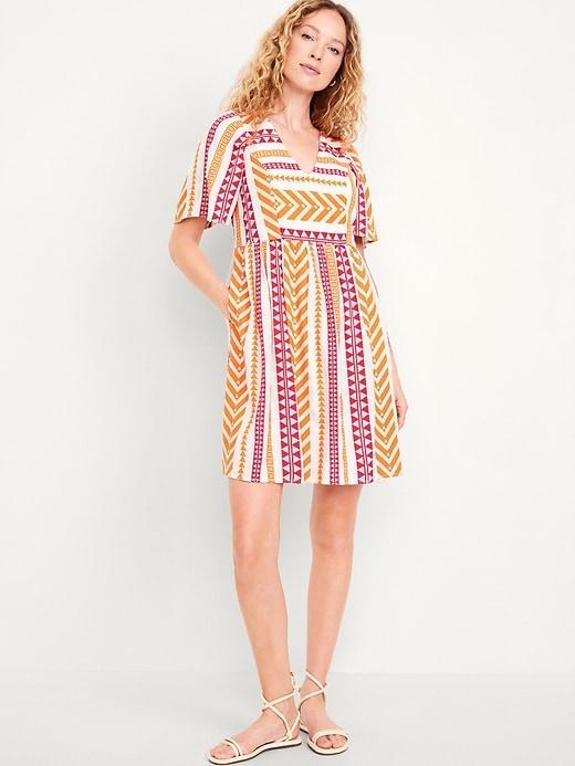 Jacquard Mini Swing Dress Product Image