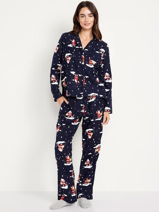 Flannel Pajama Set for Women Product Image