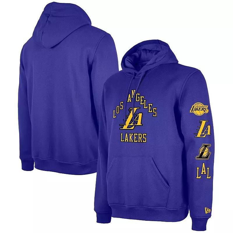 Mens New Era Los Angeles Lakers 2023/24 City Edition Pullover Hoodie Product Image