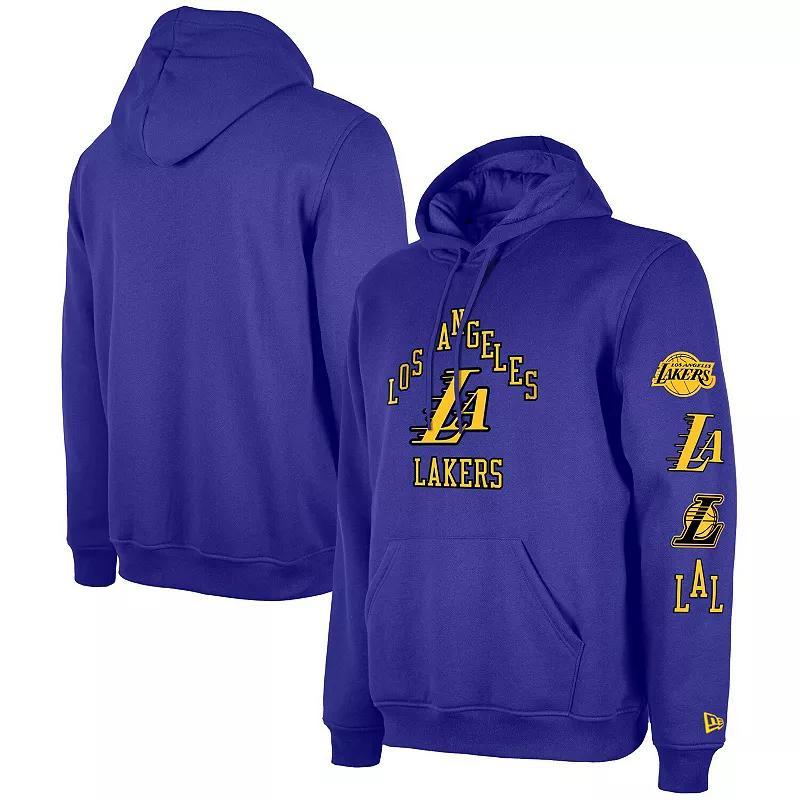 Mens New Era Los Angeles Lakers 2023/24 City Edition Pullover Hoodie Product Image