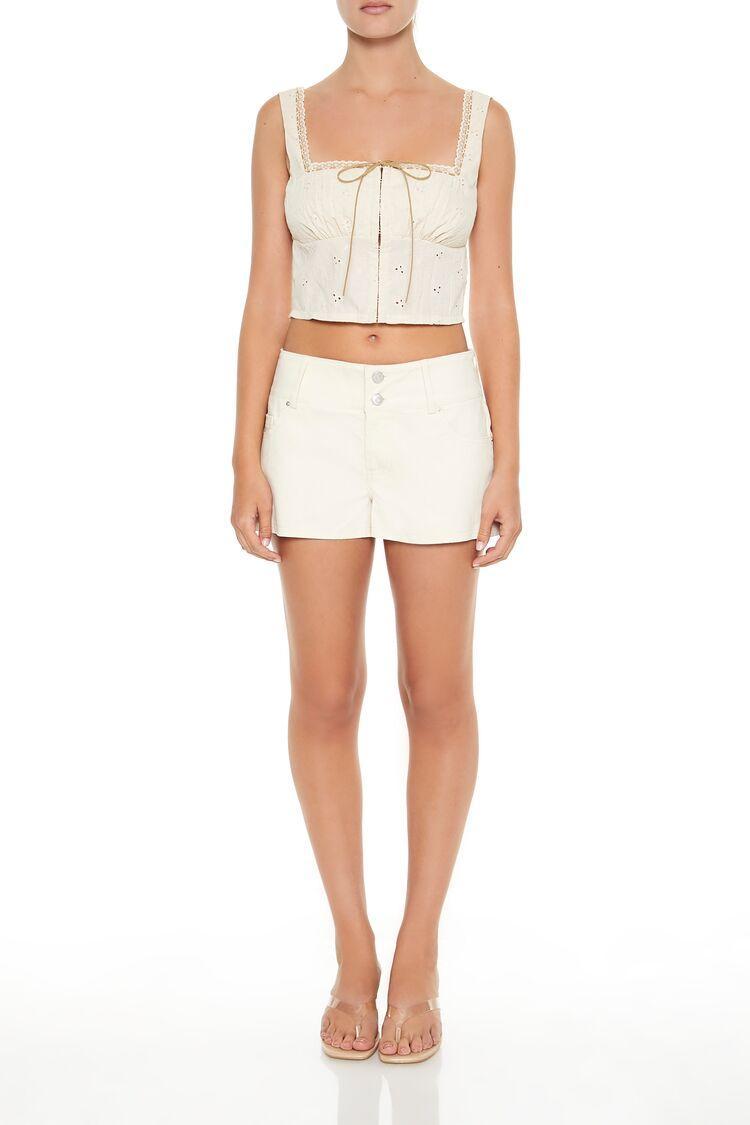 Low-Rise Corduroy Shorts | Forever 21 Product Image