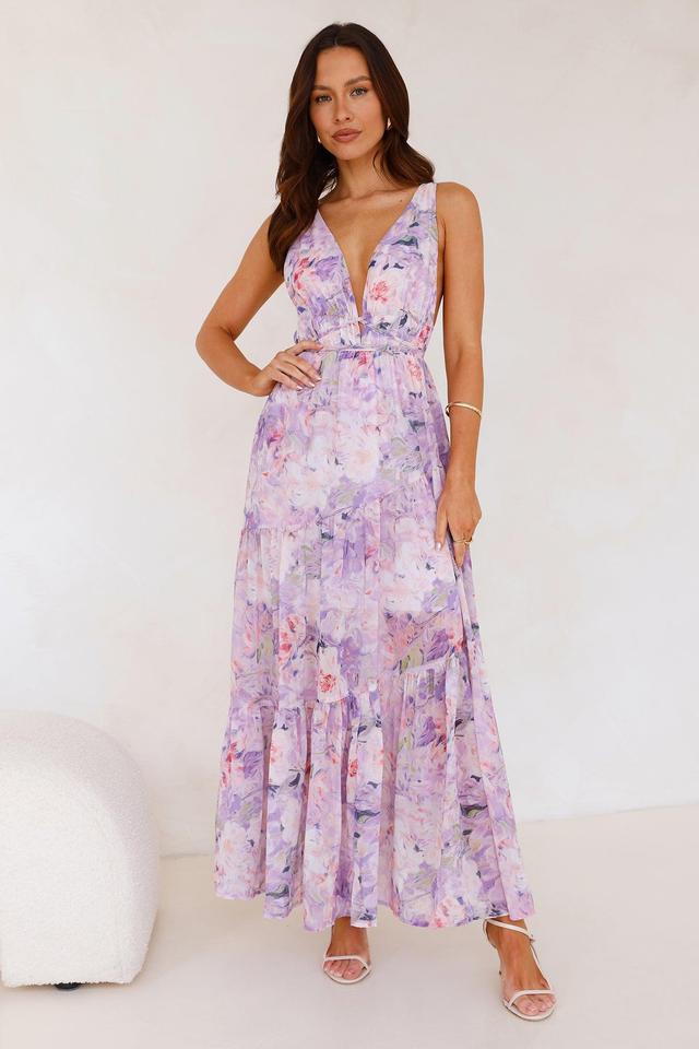 Zephyra Maxi Dress Lilac Product Image