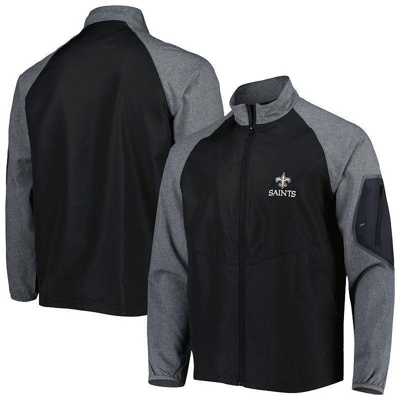 Mens Dunbrooke New Orleans Saints Hurricane Raglan Full-Zip Windbreaker Jacket Product Image