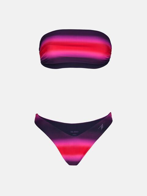 Red, black and fuchsia bikini Product Image