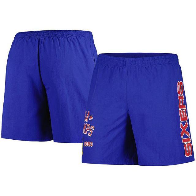 Mens Mitchell & Ness Royal Philadelphia 76ers 1983 NBA Champs Heritage Shorts Product Image