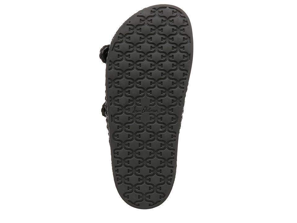 Sam Edelman Reid Buckle Platform Sandal Black Woven 10.0 Product Image