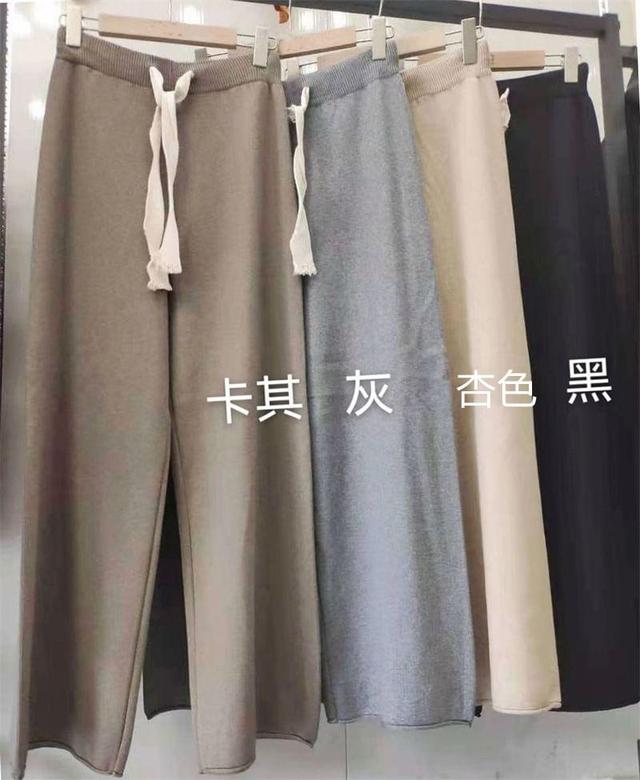 Drawstring Waist Plain Wide Leg Sweatpants Product Image