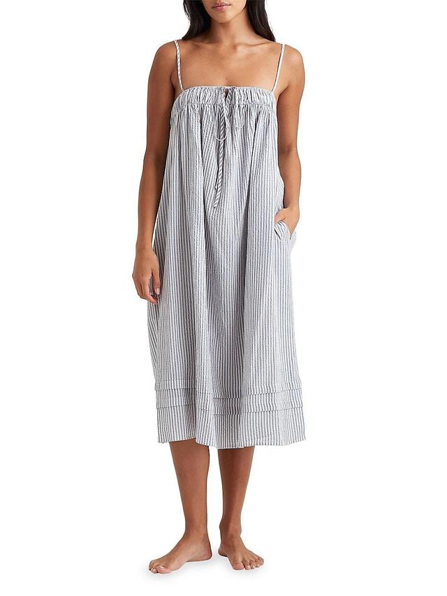 Womens Sabine Seersucker Stripe Nightie Product Image