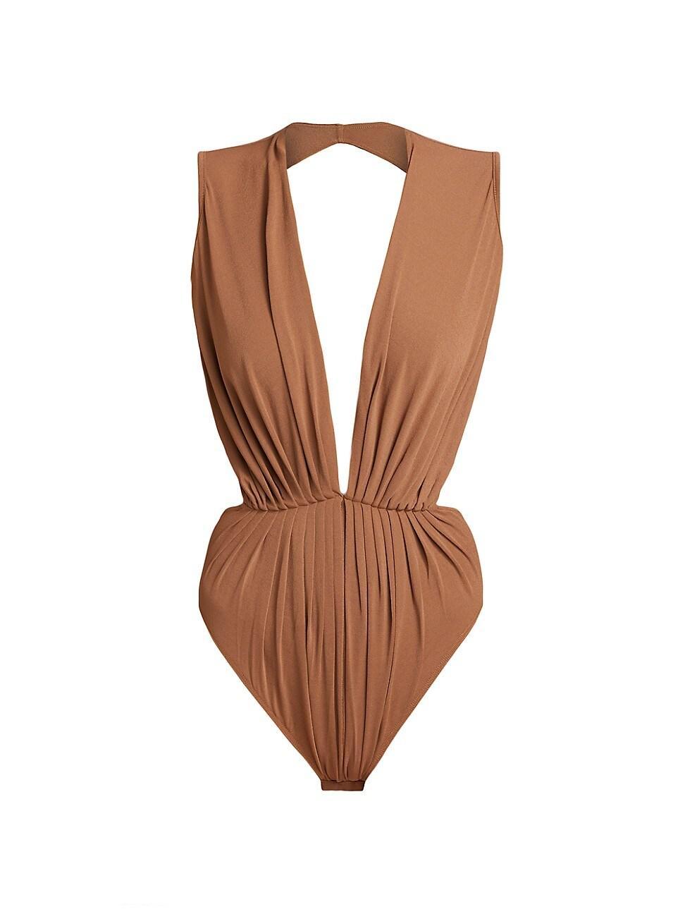 Womens Gia Plunge Open-Back Bodysuit Product Image