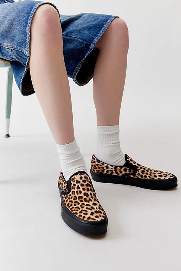 Vans Classic Leopard Print Slip-On Sneaker Womens at Urban Outfitters Product Image