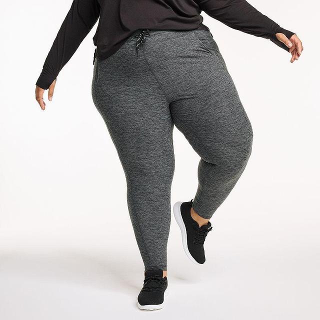 Plus Size FLX Wander Joggers, Womens Black Product Image