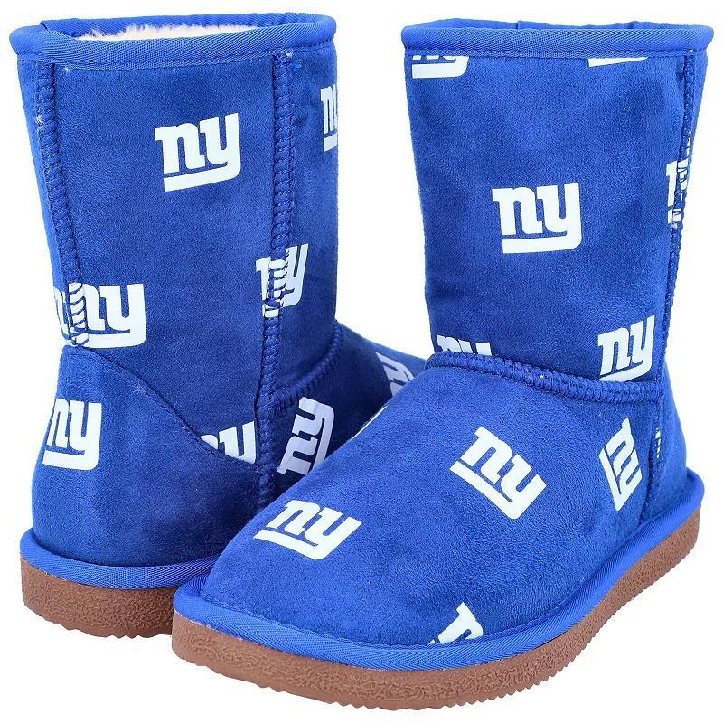 Womens Cuce Royal New York Giants Allover Logo Boots Product Image