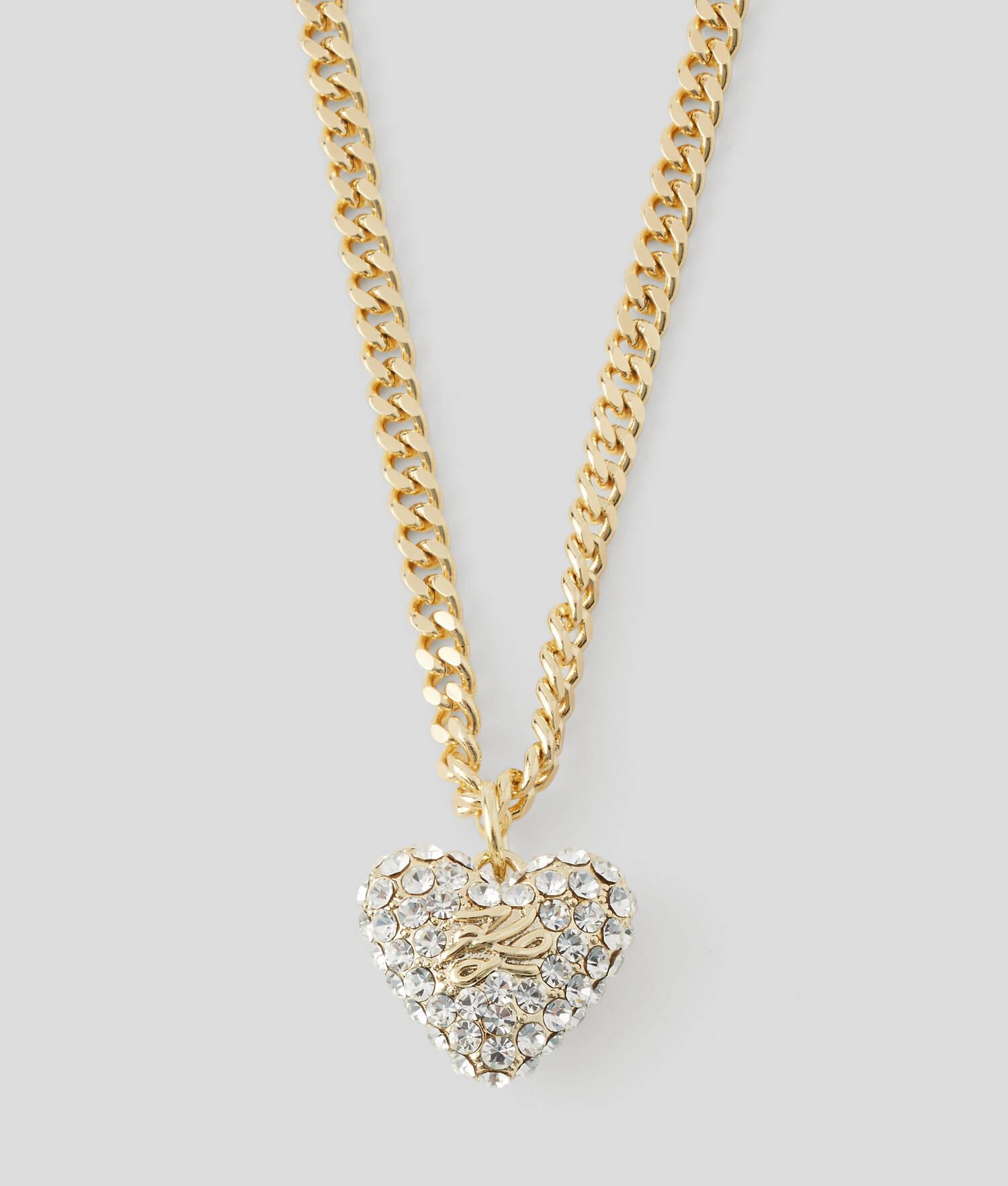 K/HEART PAVÉ CHARM NECKLACE Product Image