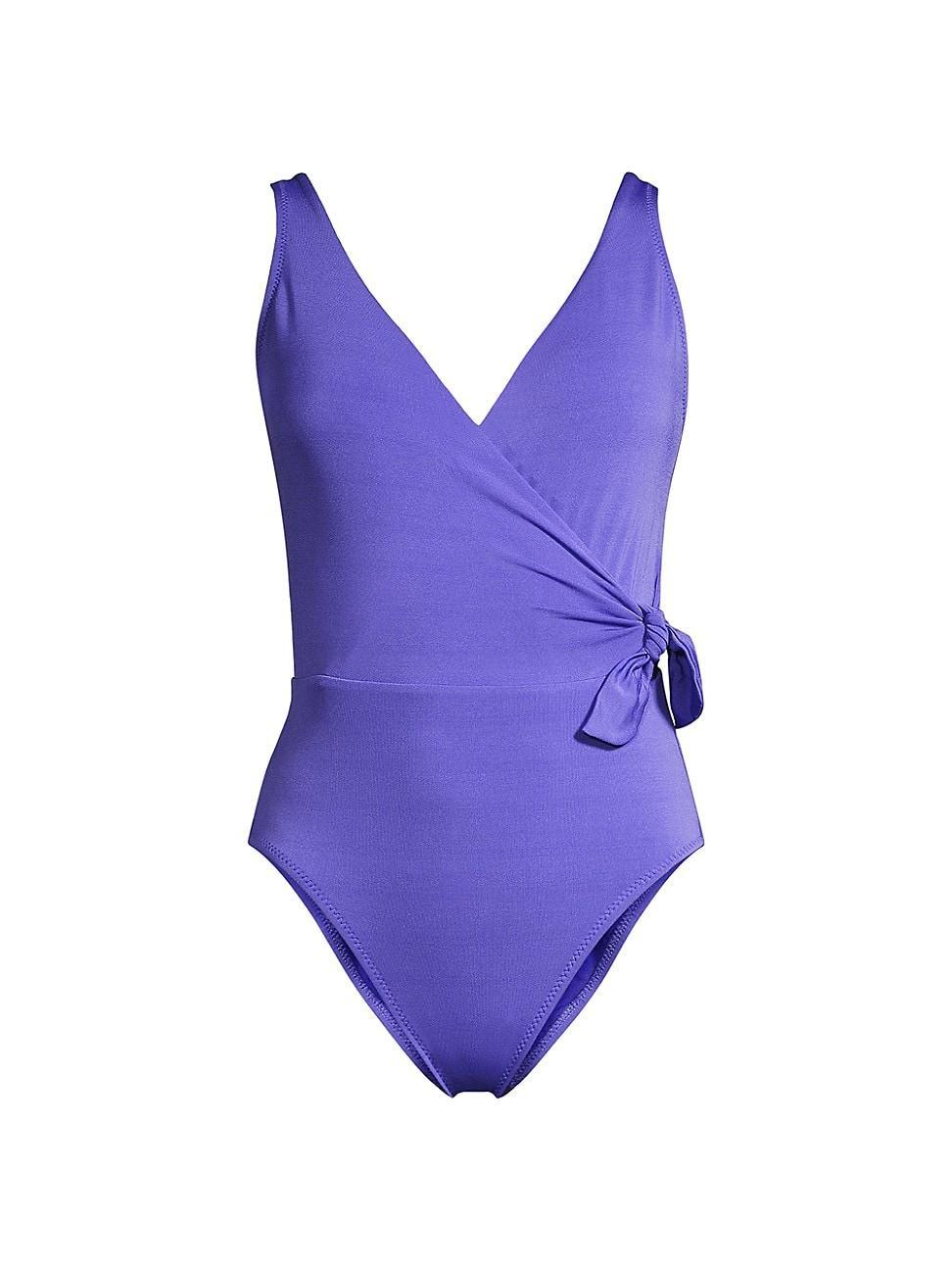 Womens Ava Wrap One-Piece Swimsuit Product Image