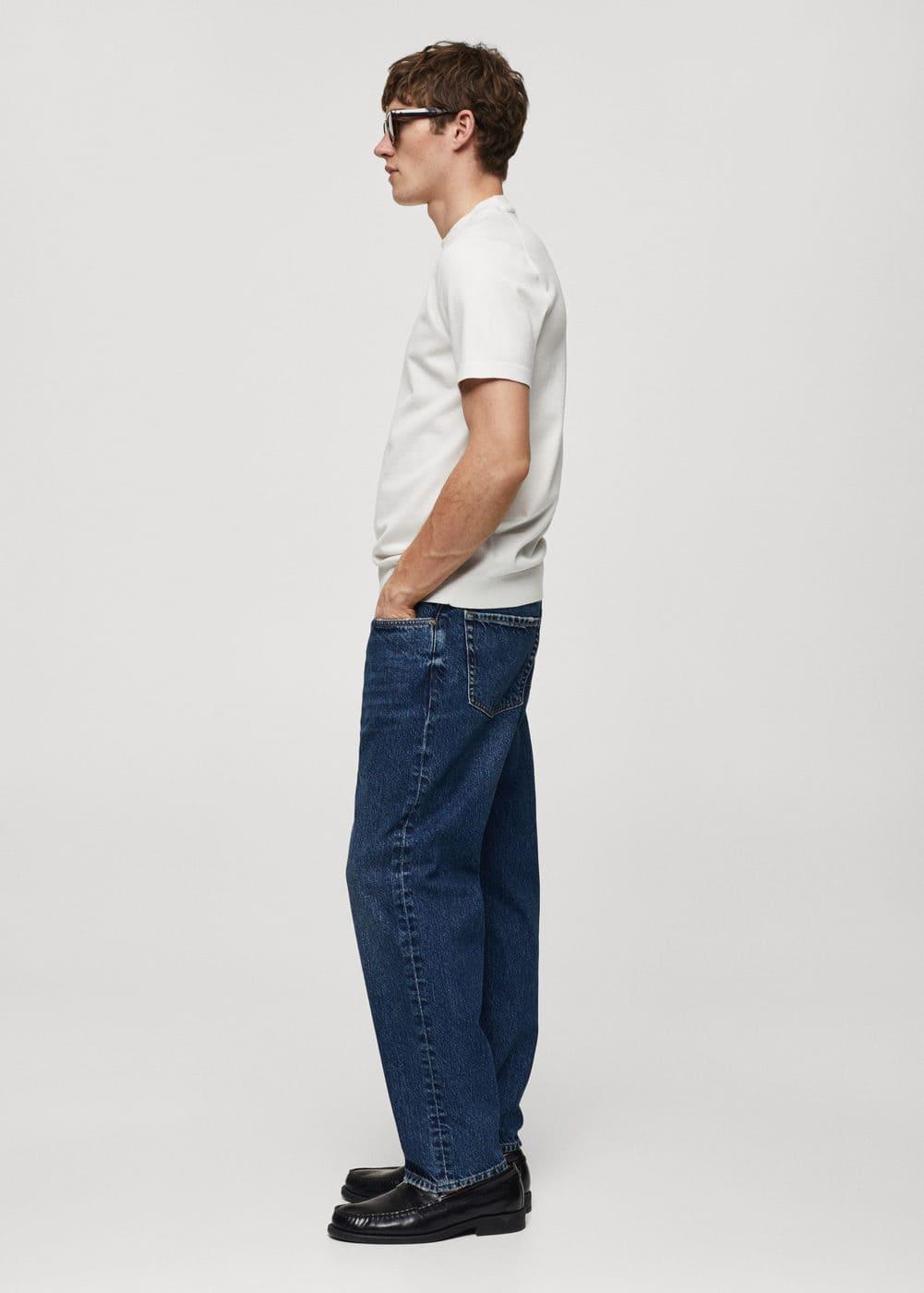 MANGO MAN - Regular fit dark wash jeans dark blueMen Product Image