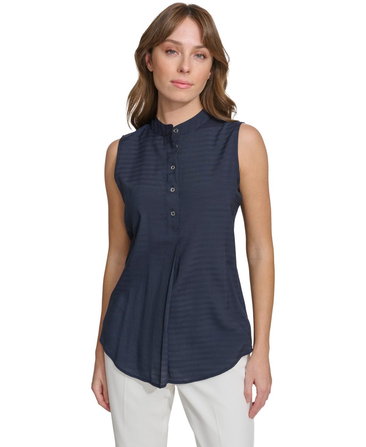 Tommy Hilfiger Womens Stand-Collar Sleeveless Top product image