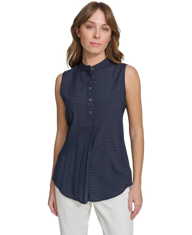 Tommy Hilfiger Womens Stand-Collar Sleeveless Top Product Image