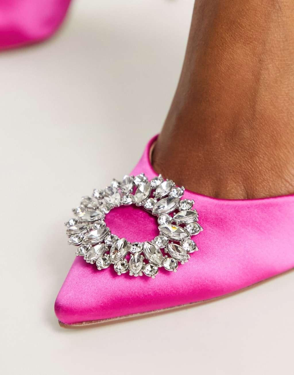 Lipsy embellished slingback heeled shoes Product Image