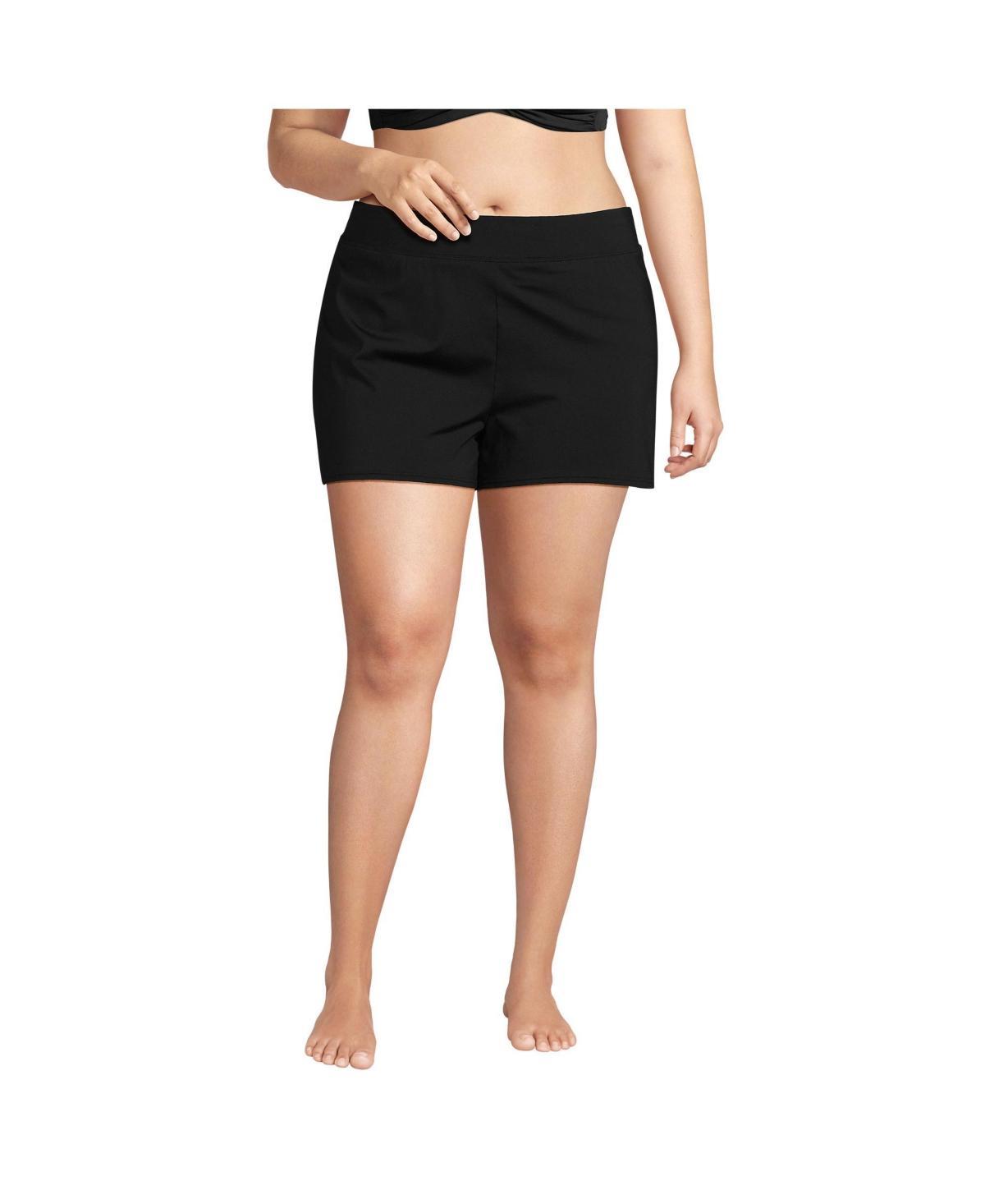 Womens Lands End 3 Chlorine Resistant Smoothing Control Swim Shorts Product Image