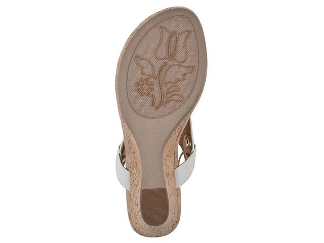 White Mountain Womens Aida Thong Wedge Sandals Product Image