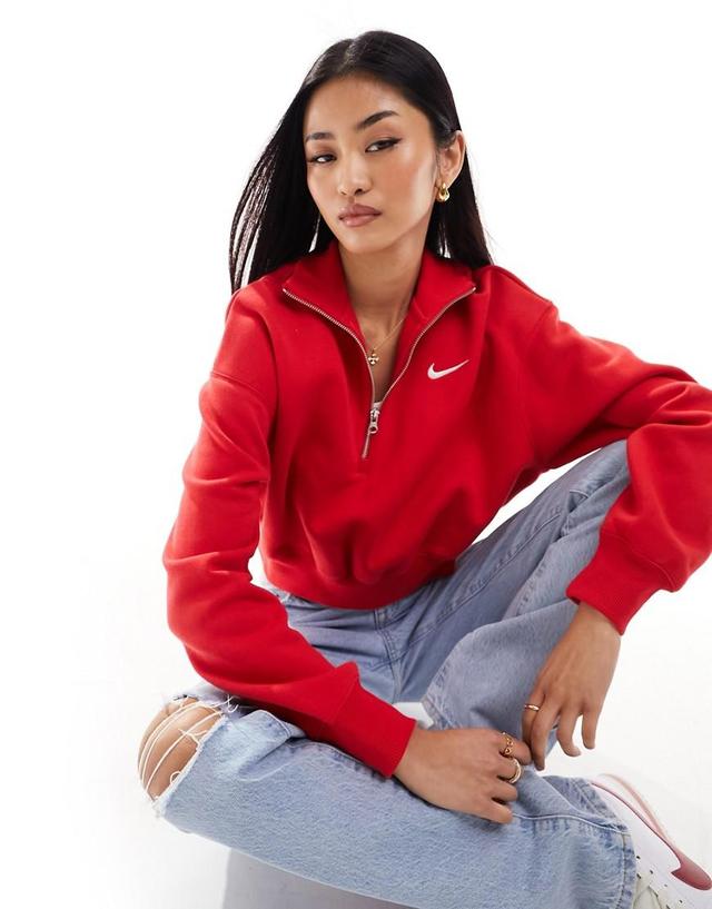 Women's Nike Sportswear Phoenix Fleece 1/2-Zip Cropped Sweatshirt Product Image