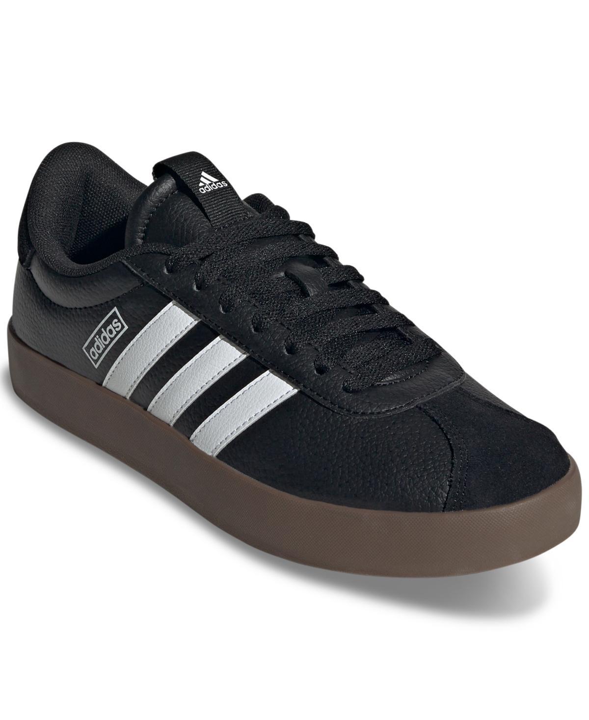 adidas Womens Vl Court 3.0 Casual Sneakers from Finish Line - White, Core Black Product Image