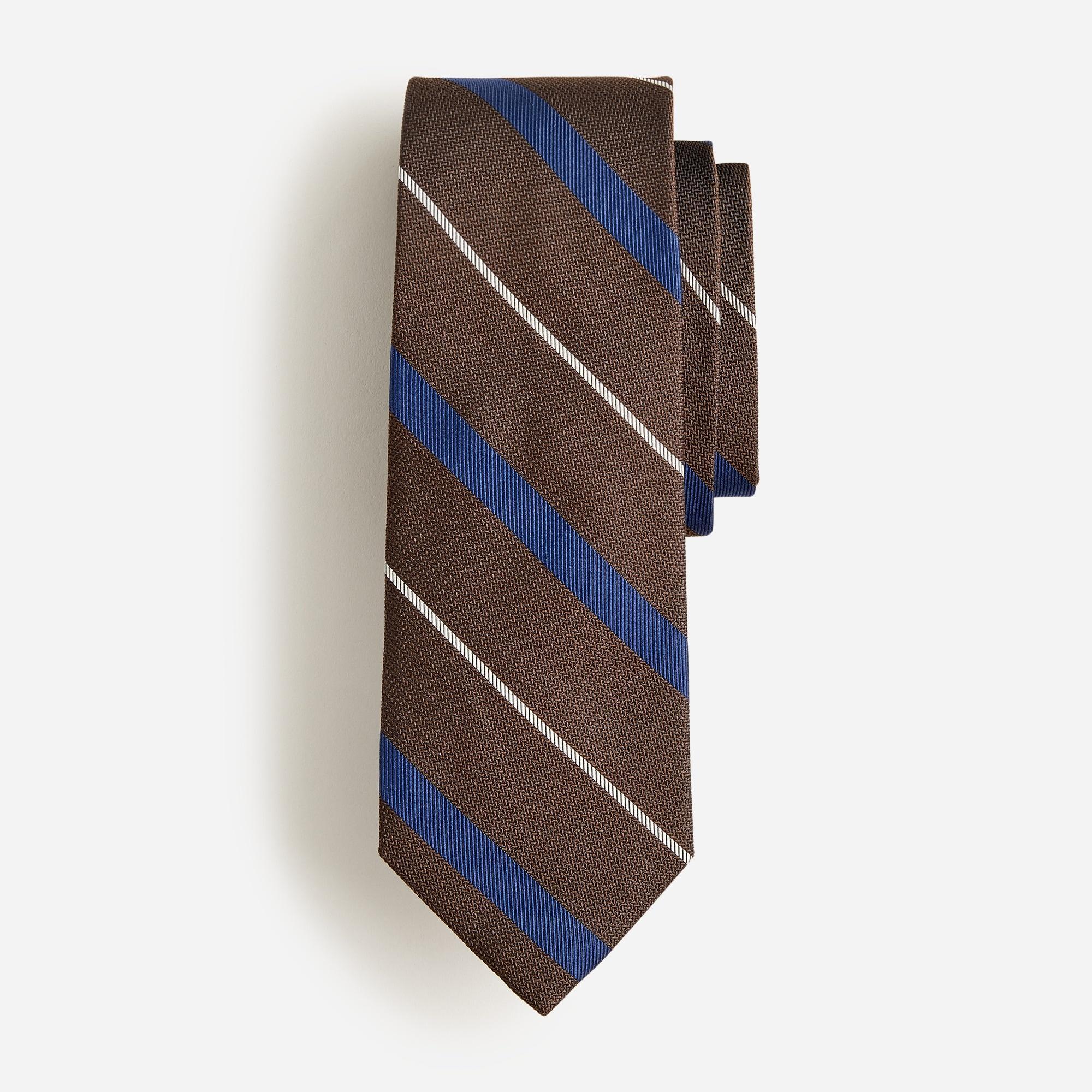 Italian silk tie in stripe Product Image