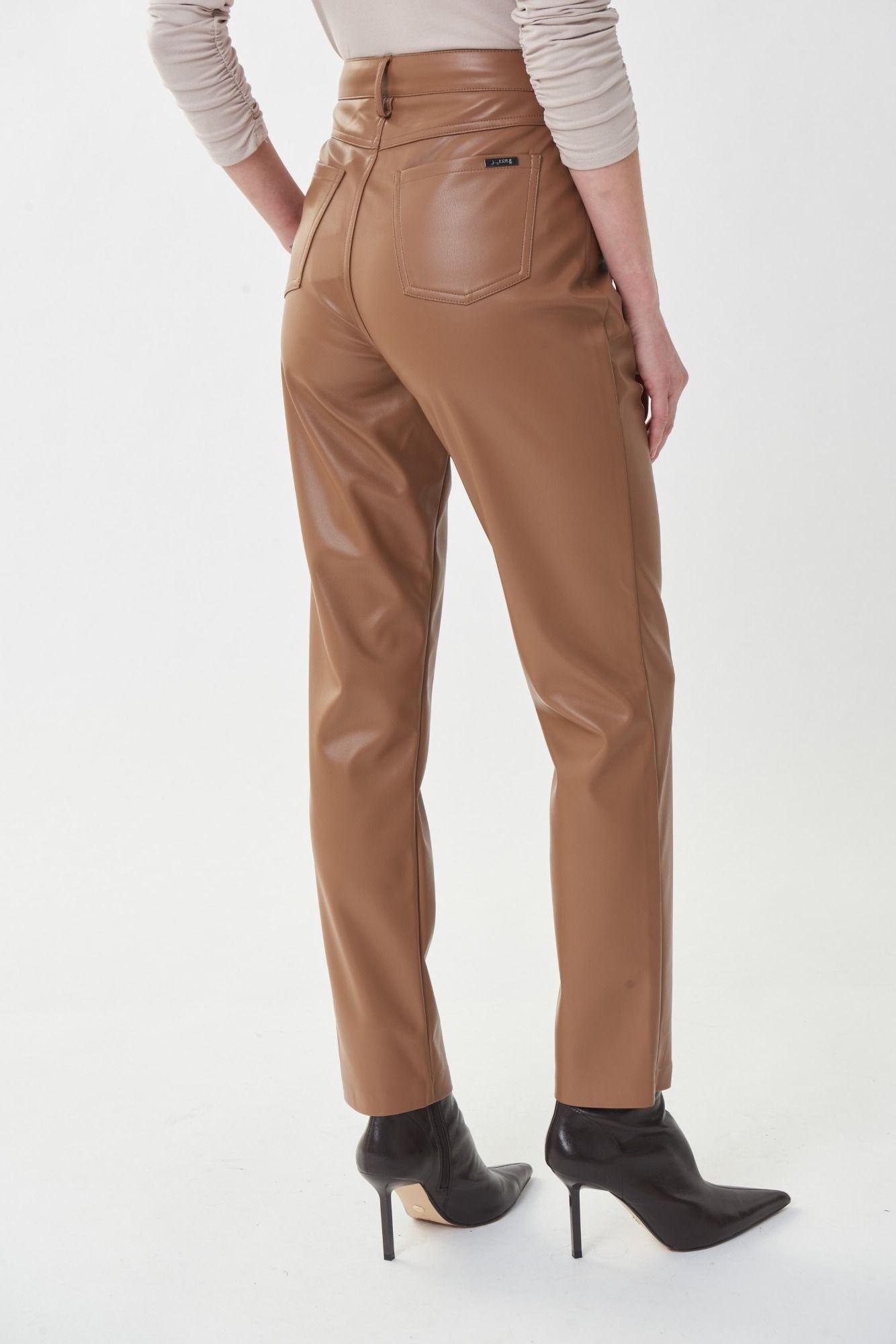 Faux Leather Pants - Nutmeg 223921 Product Image