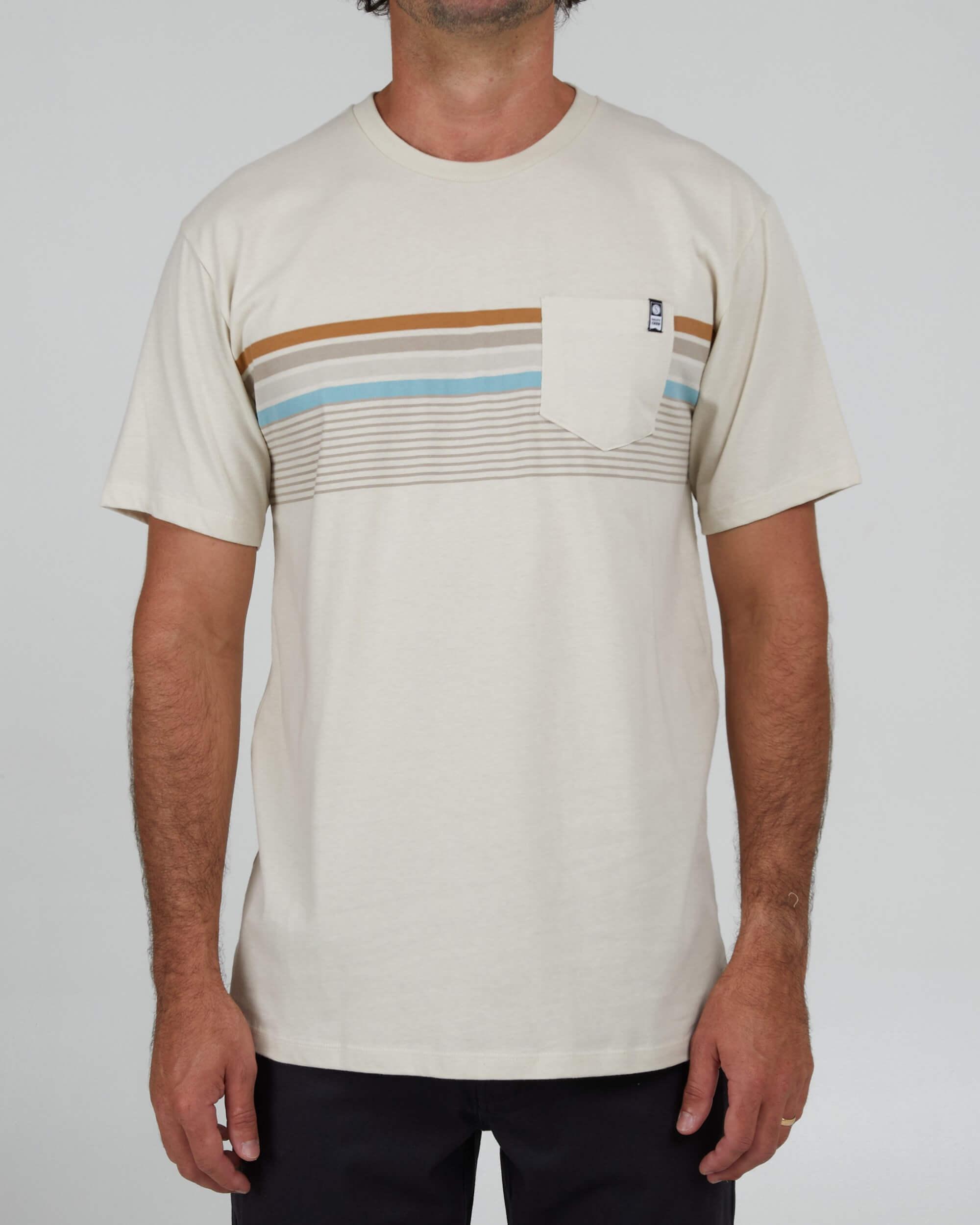 Lineup Stripe Premium S/S Tee - Bone Product Image