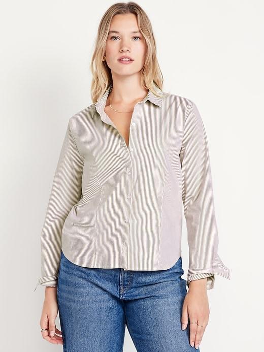 Slim Button-Down Shirt Product Image