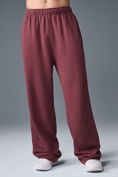 Accolade Straight Leg Sweatpant - Burgundy Truffle Product Image