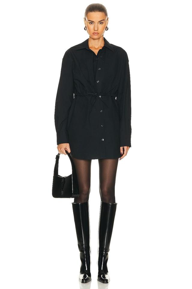 Alexander Wang Layered Long Sleeve Mini Shirtdress Product Image