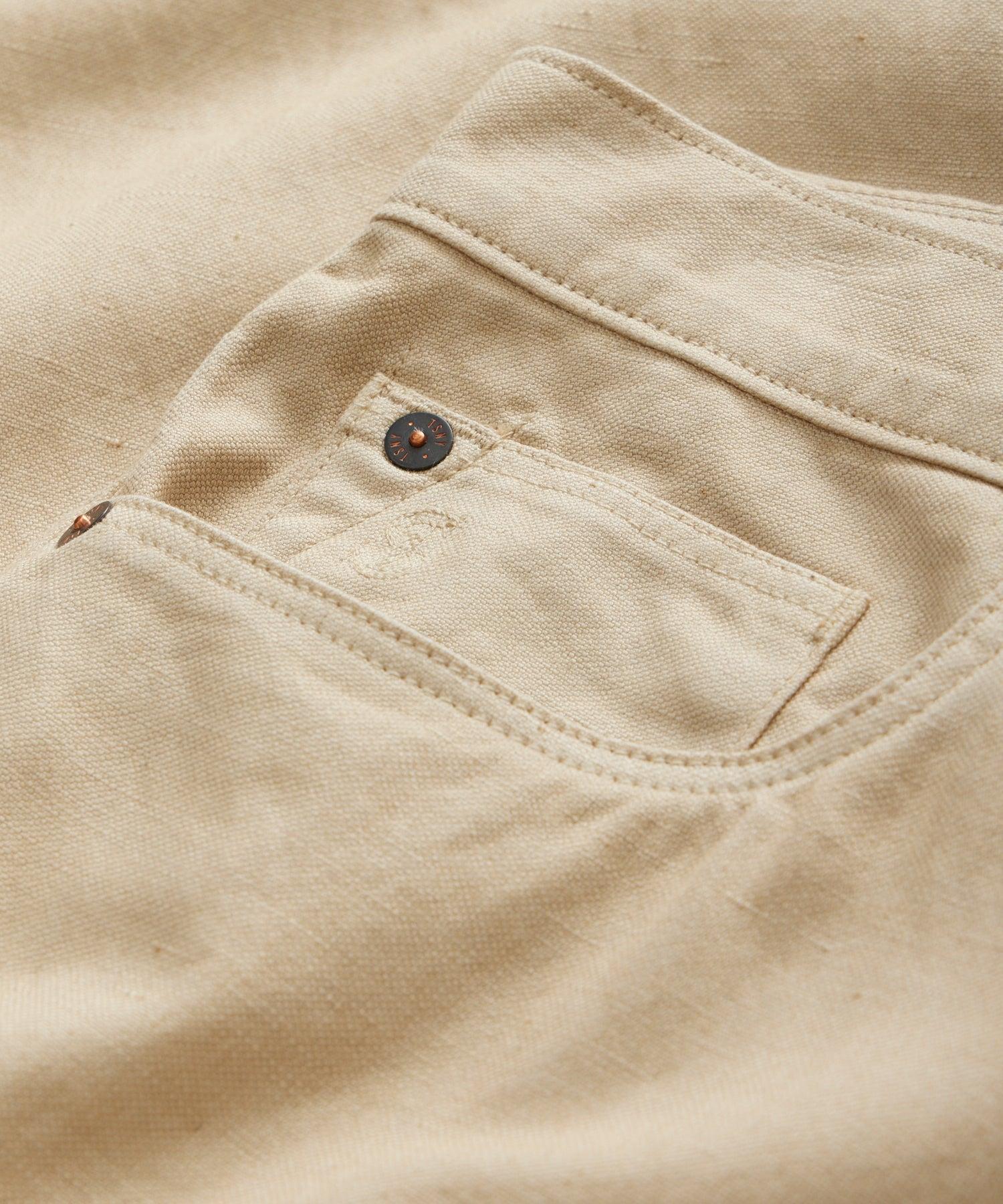 Slim 5-Pocket Cotton Linen Pant Product Image