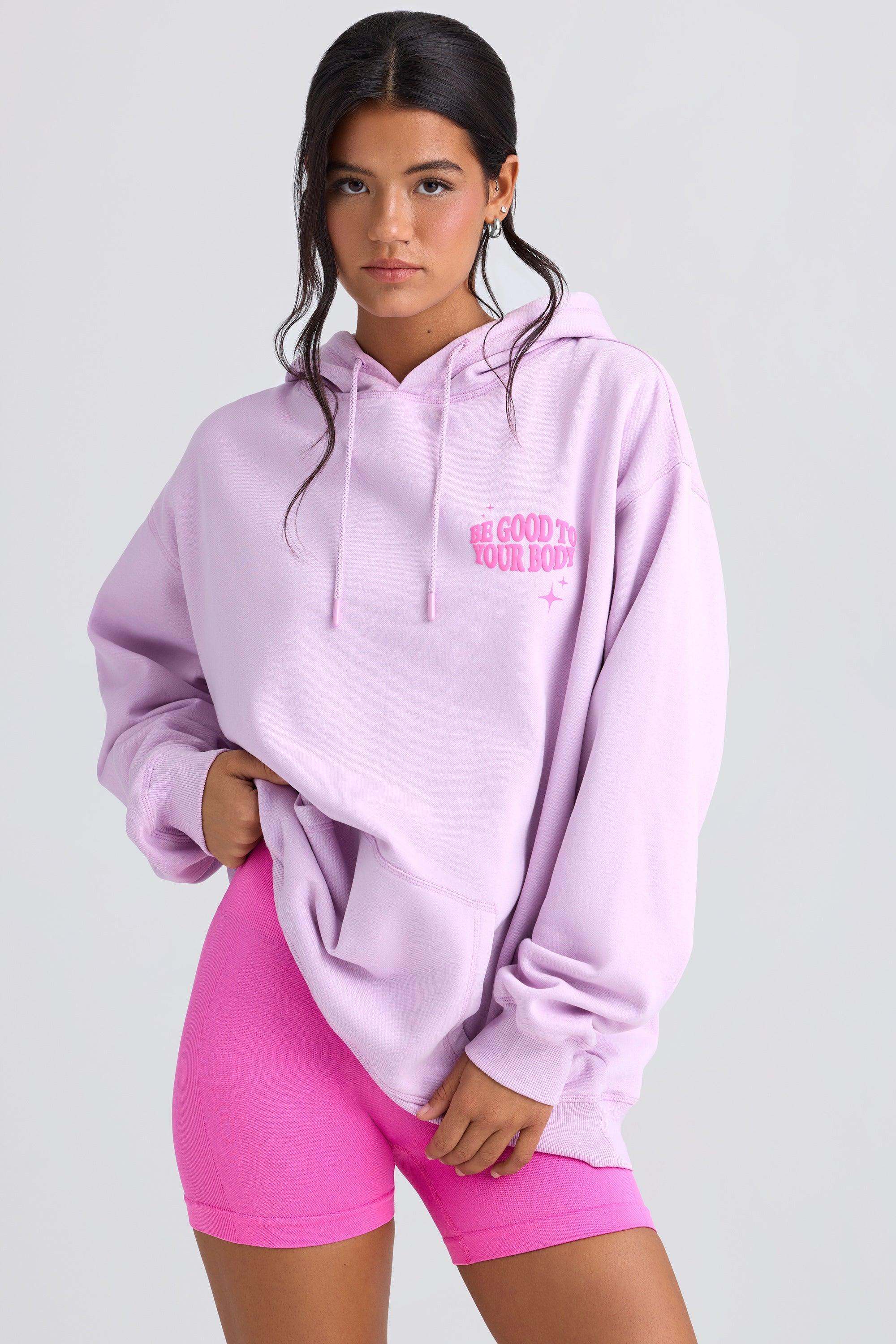 Oversized Hoodie in Violet Pink Product Image