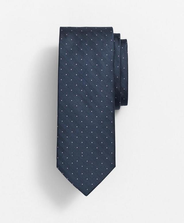 Silk Herringbone Mini Dot Tie Product Image