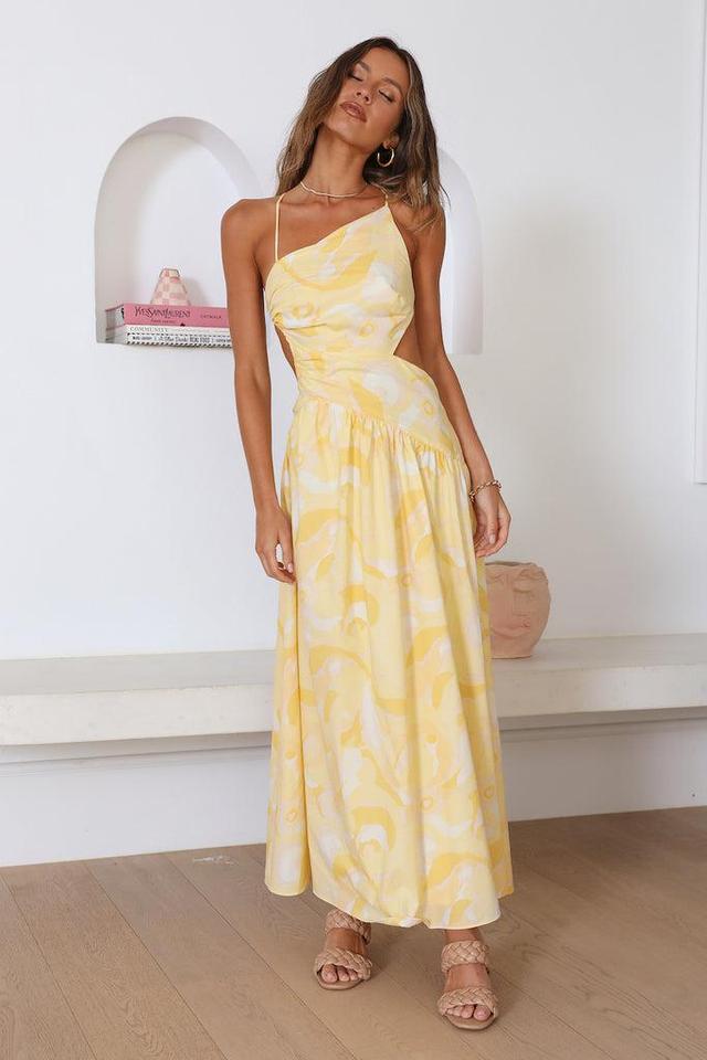 Haze Glow Maxi Dress Yellow Product Image