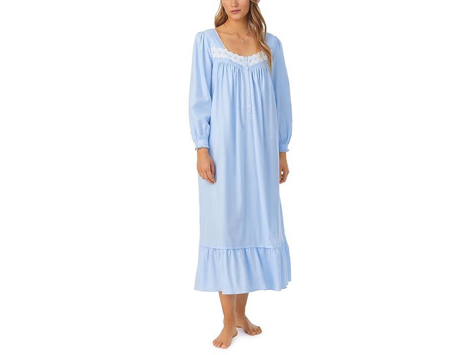 Eileen West Cotton Rayon Flannel Long Sleeve Ballet Gown Women's Pajama Product Image