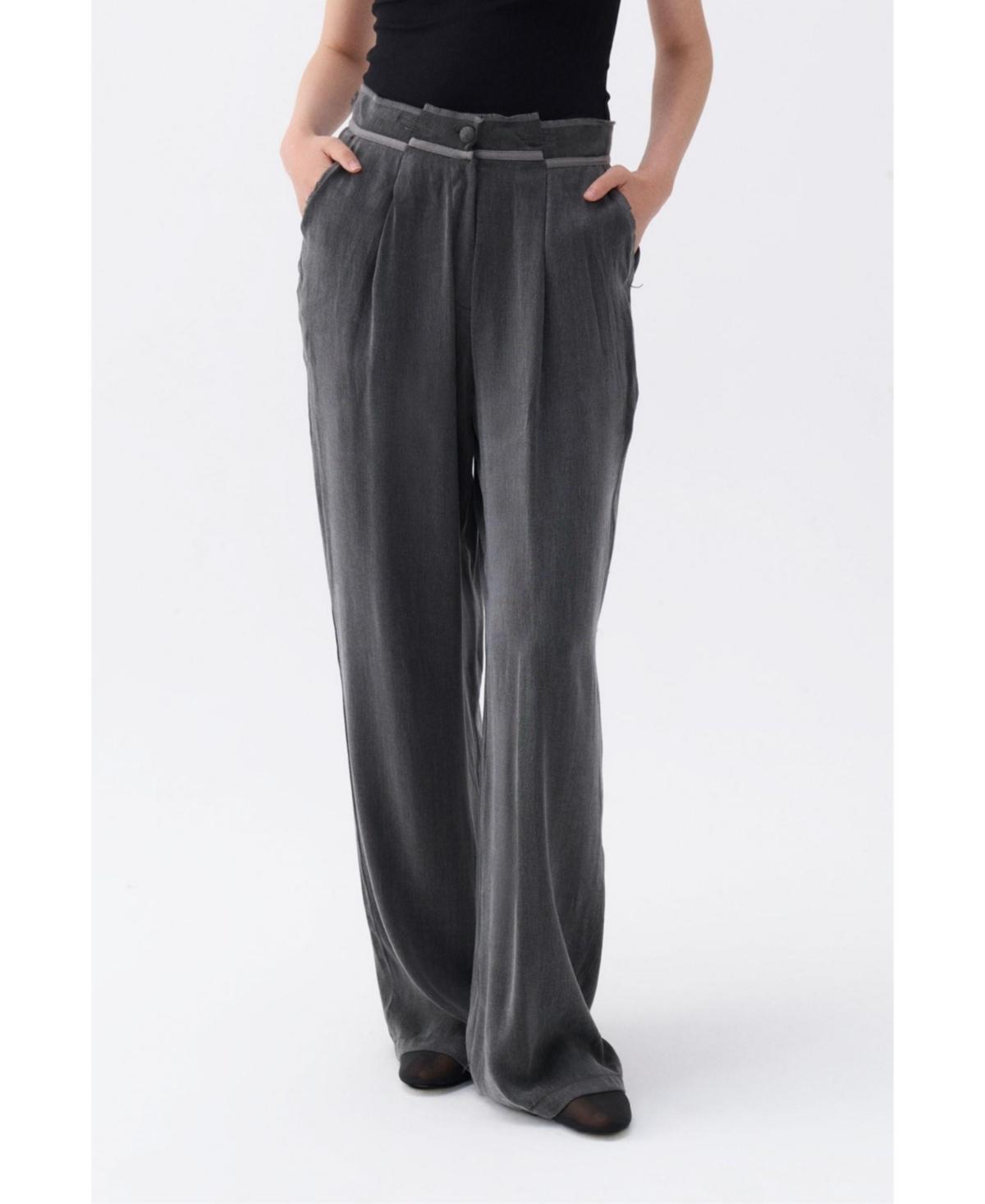 Nocturne Womens Pleated Palazzo Pants Product Image