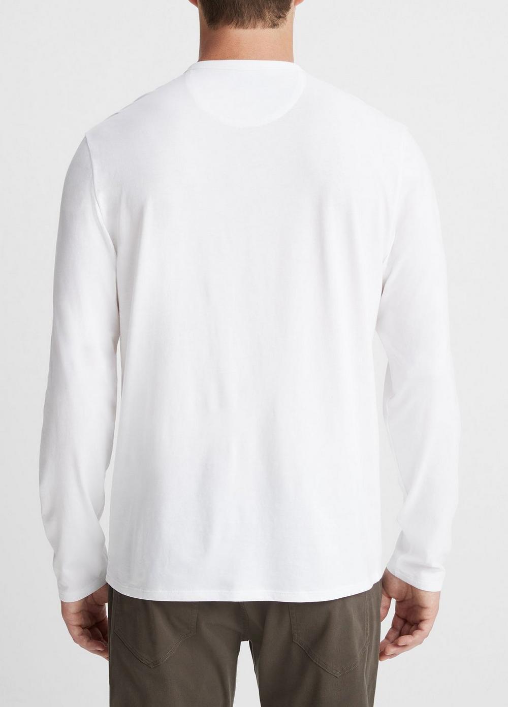 Pima Cotton Long-Sleeve Henley Product Image