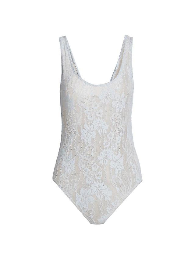 Womens Floral Lace Bodysuit Product Image