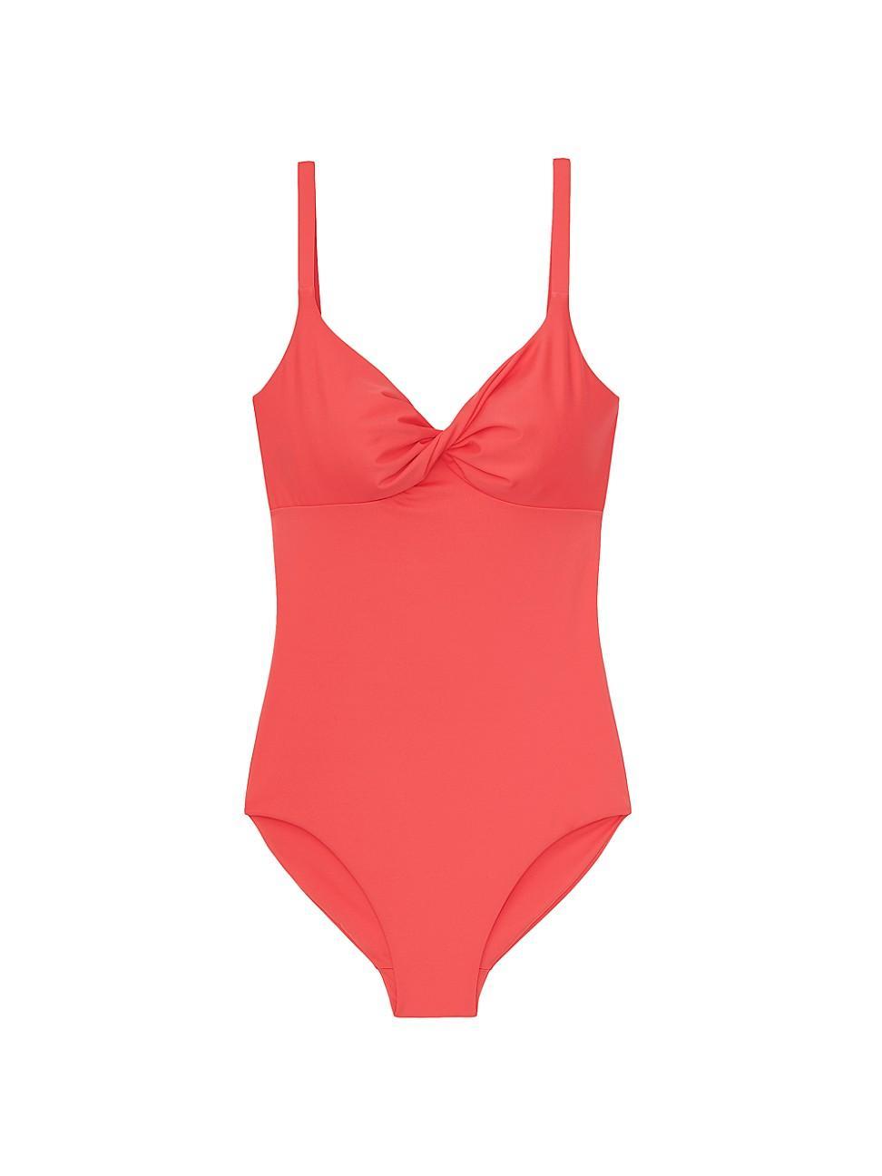 Lafayette 148 New York Twist One-Piece Swimsuit Product Image