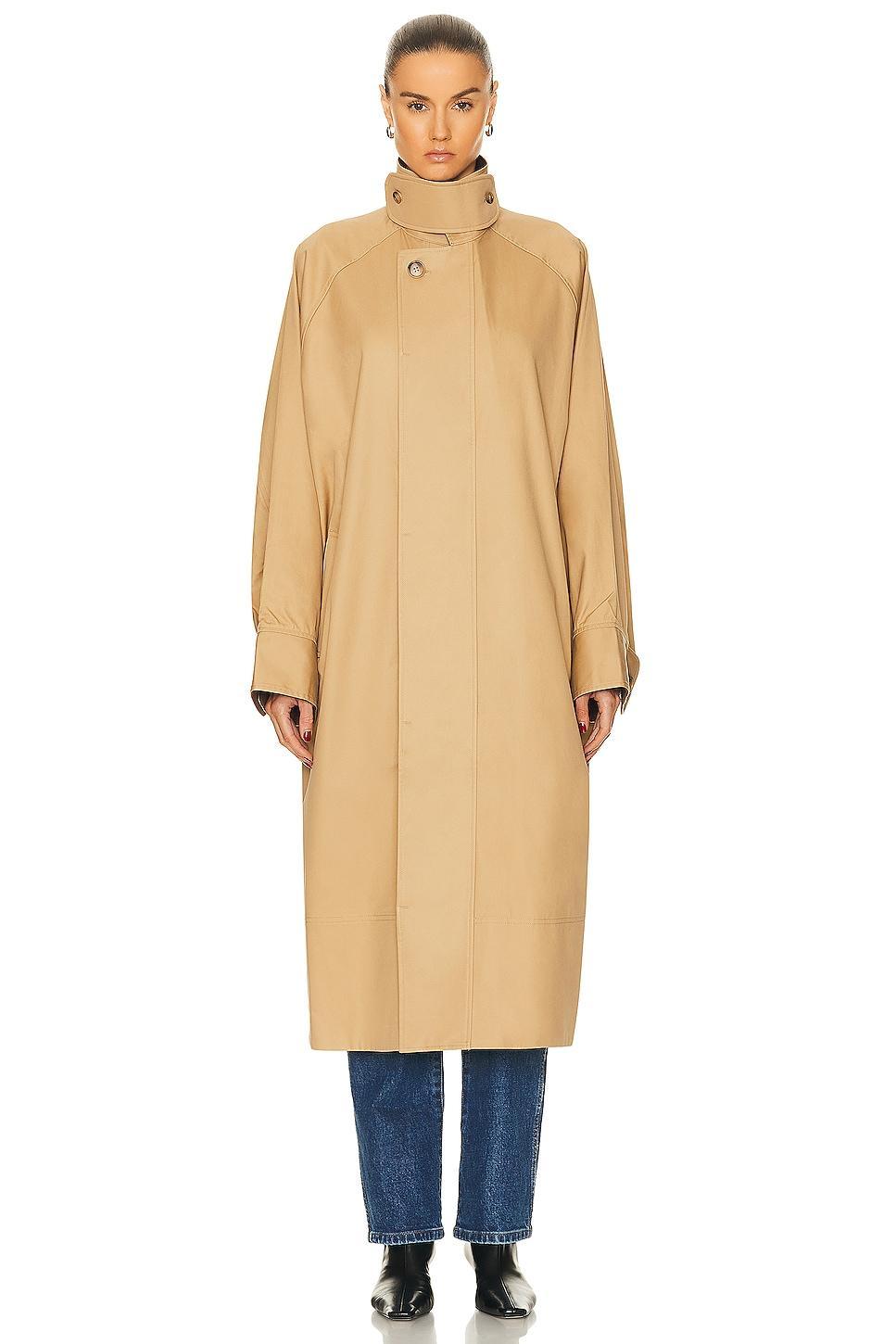 GRLFRND The Big Car Coat in Tan Product Image