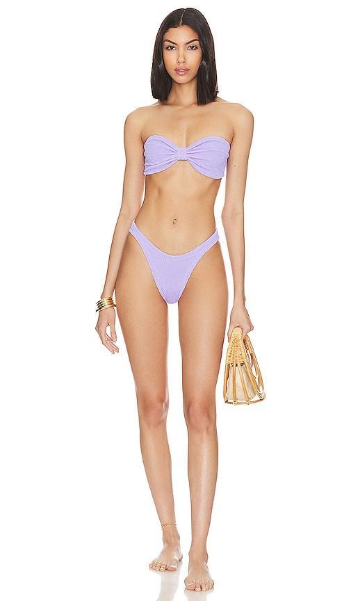 Hunza G Jean Bikini Set in Lavender. Product Image