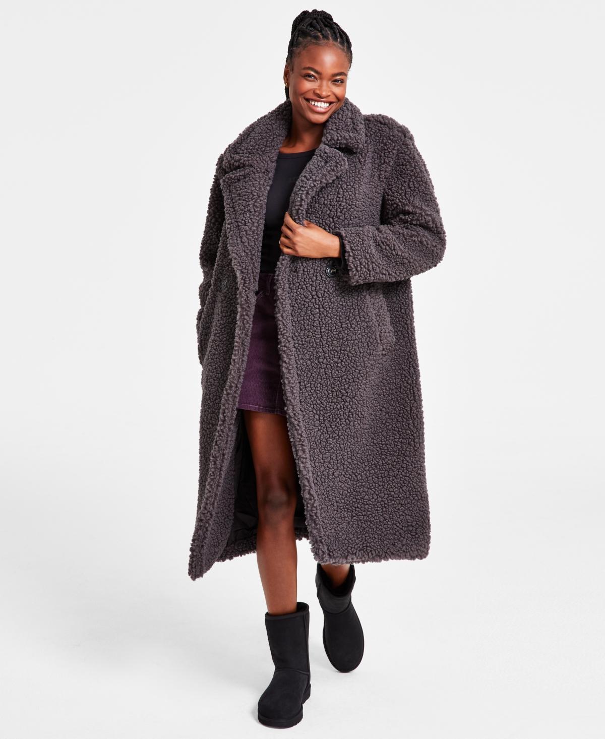 Womens Gertrude Long Teddy Coat Product Image