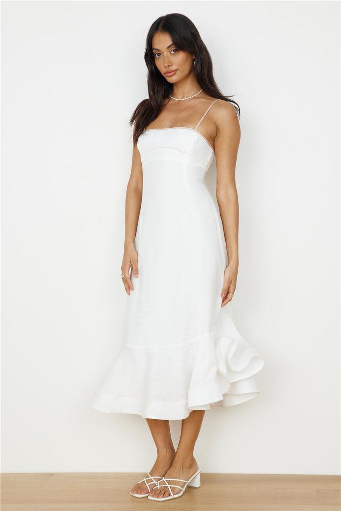 Running Free Midi Dress White Product Image