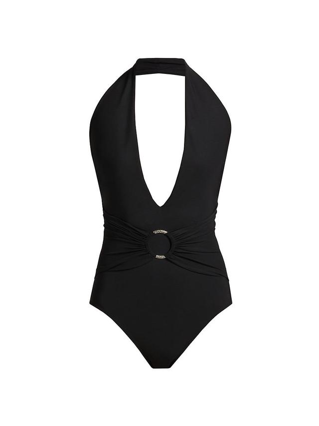 Womens Areca Halterneck One-Piece Swimsuit Product Image