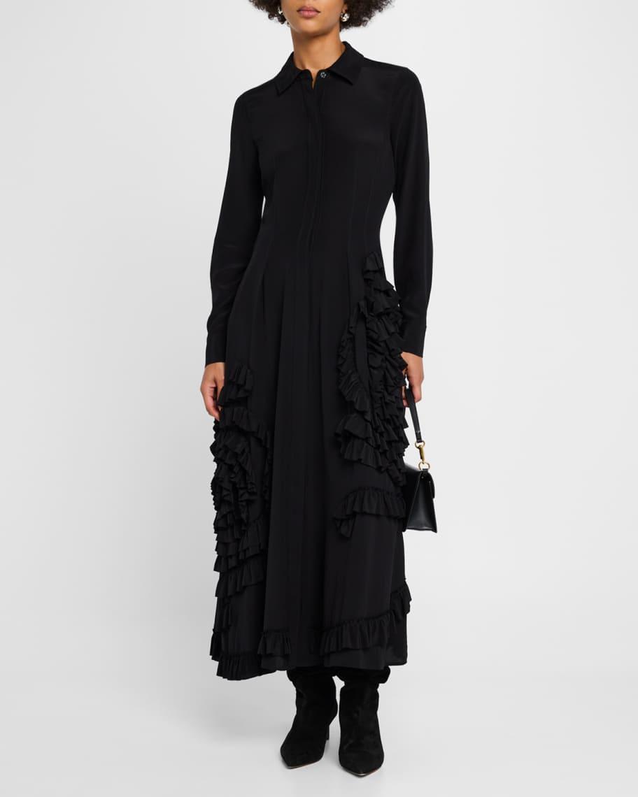 Gwen Ruffled Maxi Shirtdress  Product Image