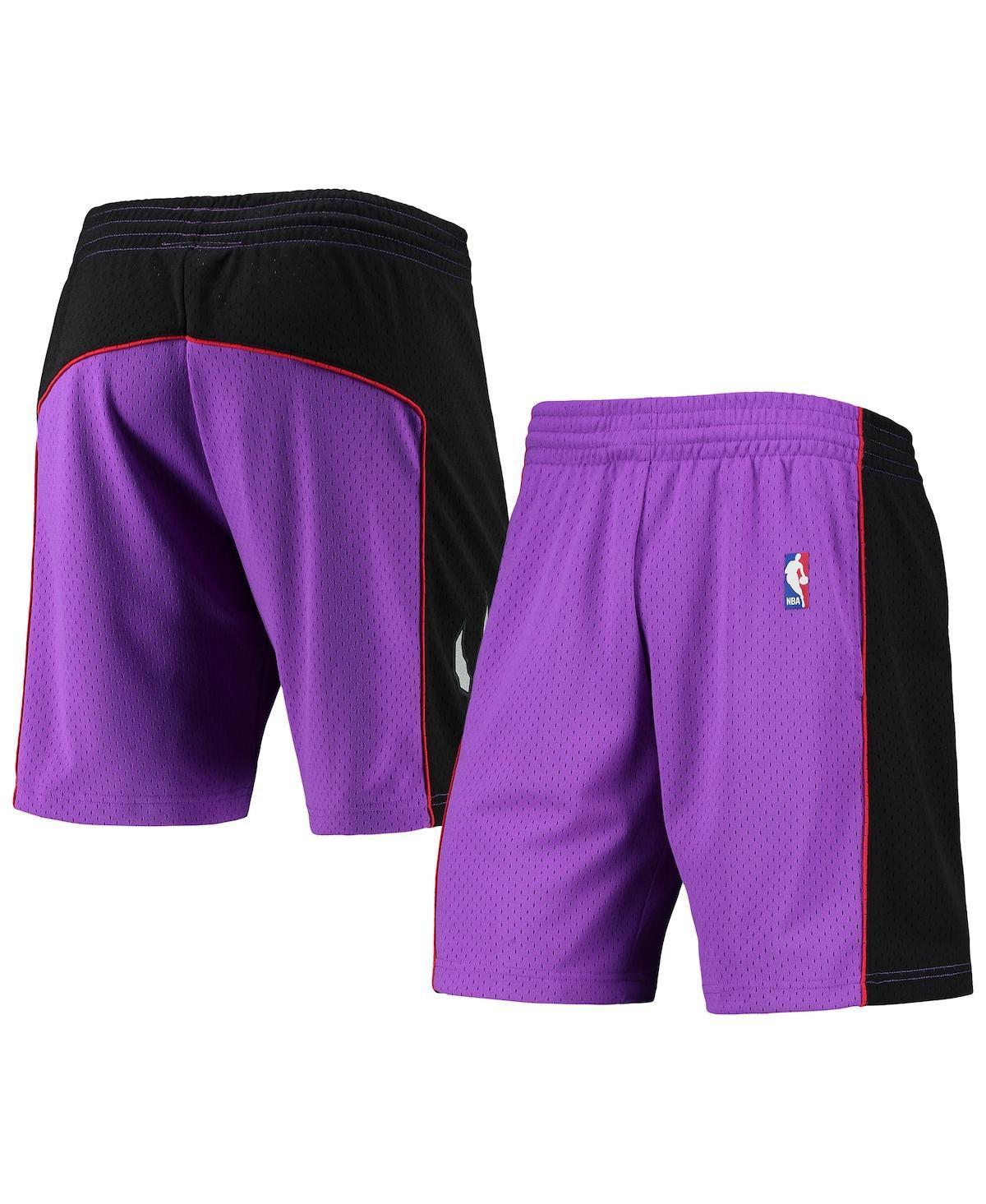 Mens Mitchell & Ness Purple Toronto Raptors Hardwood Classics Primary Logo Swingman Shorts Product Image